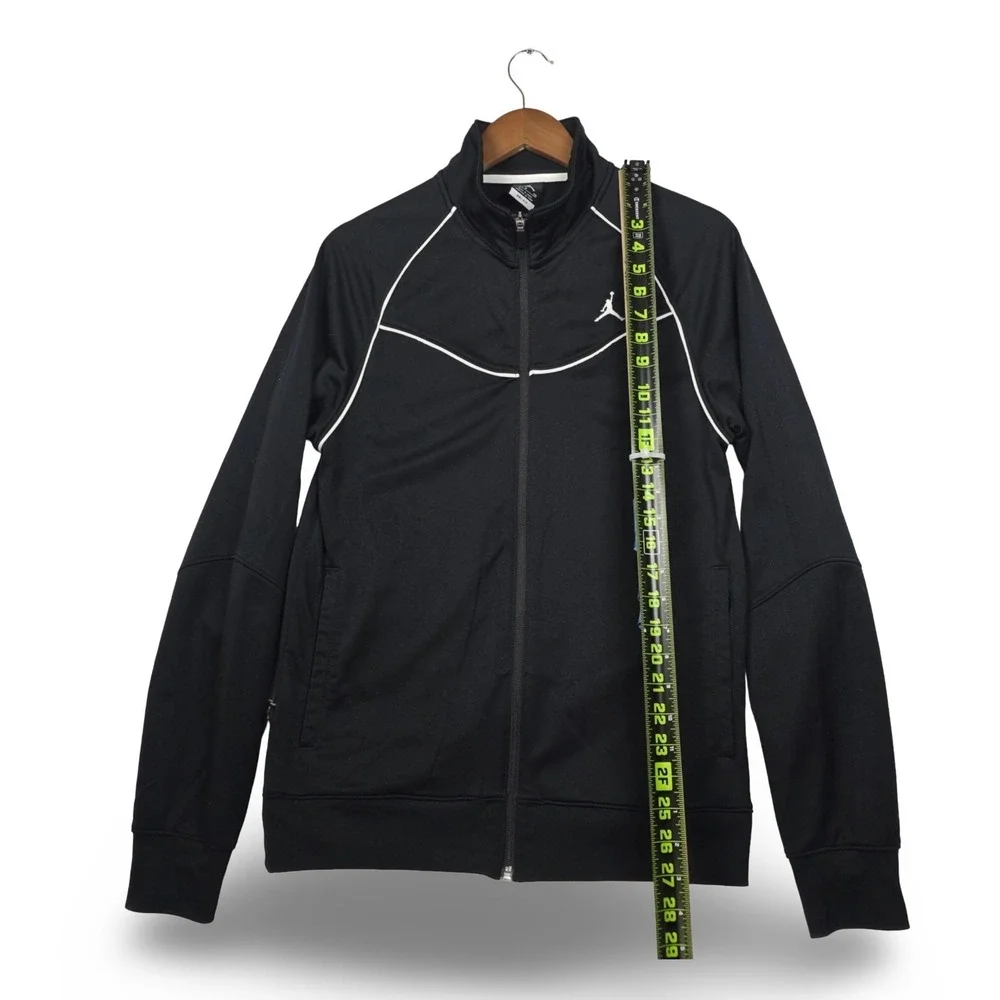 Jordan Brand Dri-FIT Track Jacket Men Small Black Full Zip Jumpman Logo Athletic